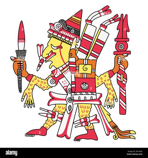 Illustration Azteken beim Schokoladentrinken