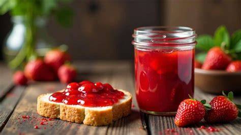 Illustration Prozess Kaltgerührte Marmelade Schritt-für-Schritt