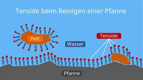 Illustration Tenside und Feuchthaltefaktoren