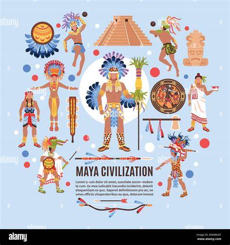 Illustration der Maya mit traditionellem Kakao