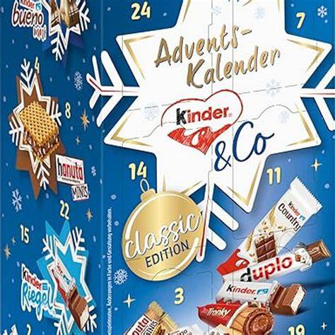 Illustration der Zutatenvielfalt bei kinderschokolade Adventskalender-Produkten