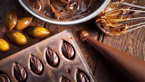 Illustration der klassischen Ganache-Herstellung