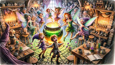 Illustration einer magischen Chocolaterie