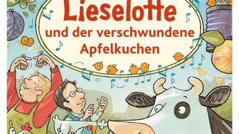 Illustrierte Szene: Lieselotte und der Apfelkuchen