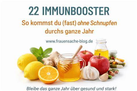 Immunsystem und natürliche Hausmittel - Infografik