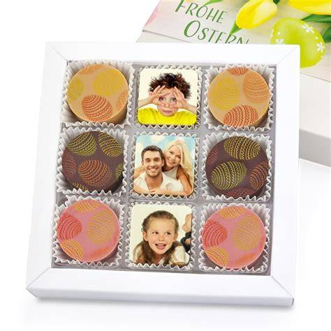 Individuell gestaltete Pralinen mit Fotodruck