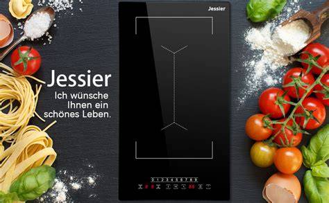 Induktionskochfeld mit Markierungen für Zonen