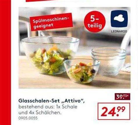 Infografik: Überblick über Leonardo Glasschalen - Größen, Formen, Einsatzbereiche
