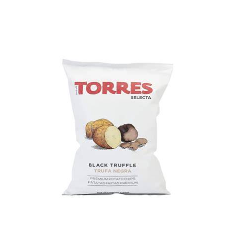 Infografik: Überblick Torres Trüffel Chips - Zutaten, Siegel und Geschmack
