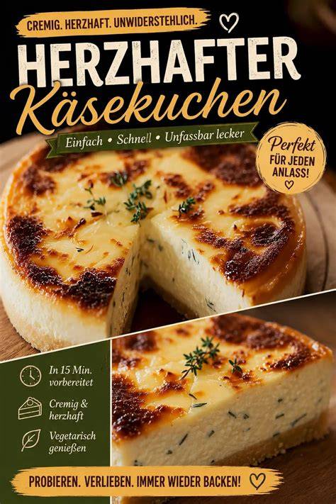 Infografik: Abwandlungsmöglichkeiten für herzhaften Käsekuchen