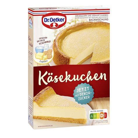 Infografik: Allergene und Ernährungsweise bei Dr. Oetker Käsekuchenmischung