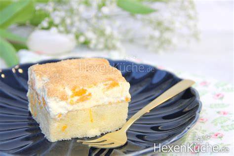 Infografik: Aufbau einer Calypso-Torte - Boden, Schmandcreme, Mandarinen, Orangen-Creme, Dekoration