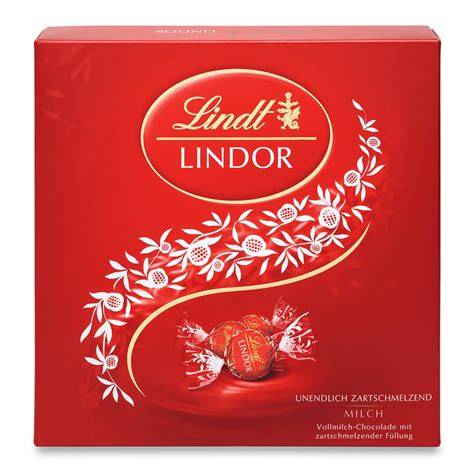 Infografik: Aufbau eines Lindt Mischbeutels - Schokolade, Füllung, Verpackung