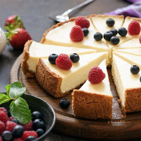 Infografik: Aufbau eines Low Carb Cheesecake mit Boden und Füllung