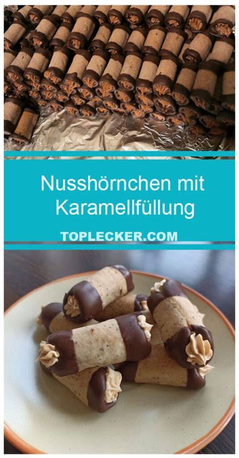 Infografik: Aufbau eines Toffee-Poke-Cakes mit Boden, Karamellfüllung, Frosting und Nussdekor