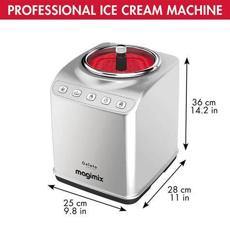 Infografik: Automatikprogramme und Bedienung der Magimix Gelato Expert