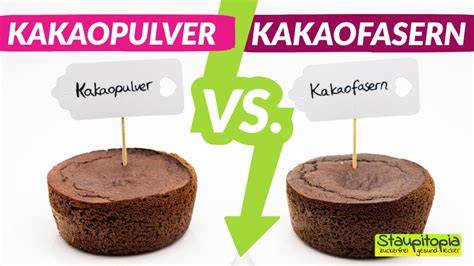 Infografik: Backkakao vs. Kakaopulver - Unterschiede und Wirkung im Kuchen