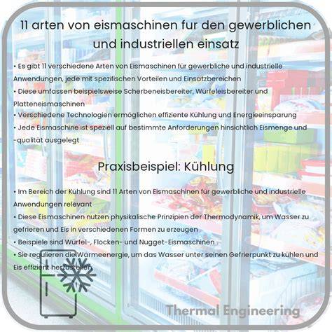 Infografik: Bauarten von Eismaschinen und ihr Einsatzbereich