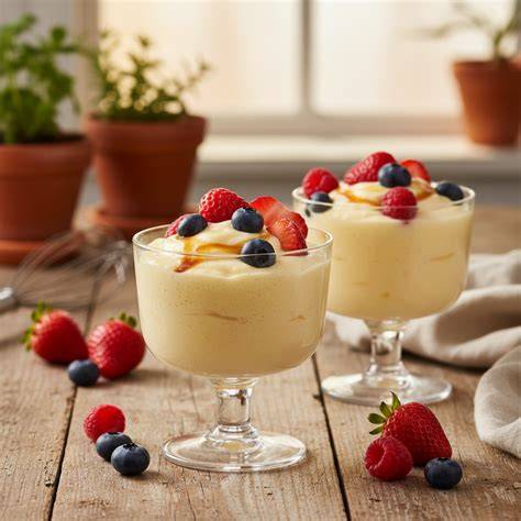 Infografik: Beeren als Garnitur zu Zabaione