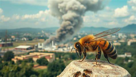 Infografik: Bestäubungsleistung, Artenvielfalt und Bedrohungen für Bienen