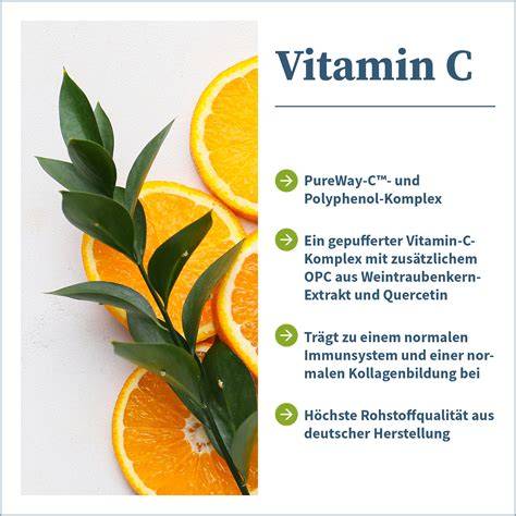 Infografik: Biologische Funktionen von Vitamin C