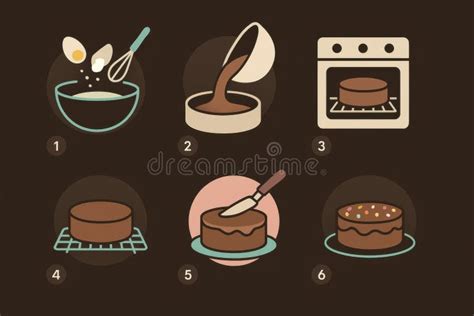 Infografik: Braune Kuchen - Zutaten und Schritte