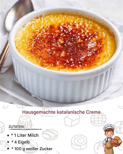 Infografik: Crema Catalana Zutaten und Schritte