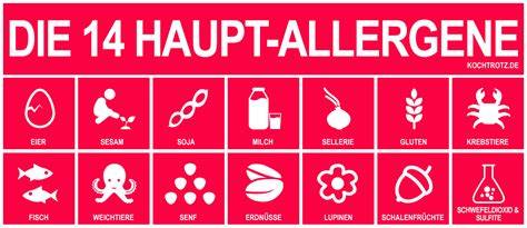Infografik: Die 14 Hauptallergene im Lebensmittelbereich