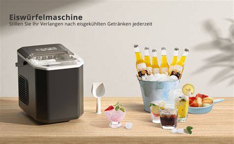 Infografik: Eisherstellungsprozess in einer Eiswürfelmaschine