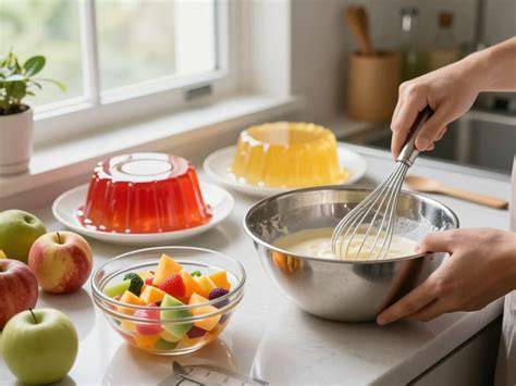 Infografik: Frischkäsecreme Zubereitung mit Gelatine