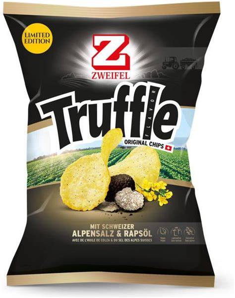 Infografik: Geschmackskomponenten von Lay's Trüffel Chips
