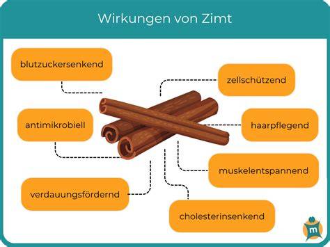 Infografik: Gewürze und ihre Wirkungen (Zimt, Nelken, Muskat) zur Stressreduktion