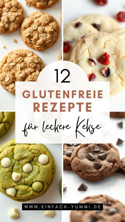 Infografik: Glutenfreie Kekse - Zutaten, Schritte, Backzeiten