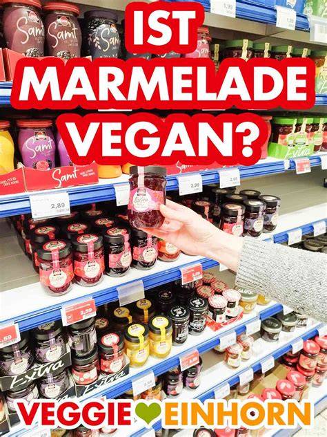 Infografik: Glutenfreie und vegane Lebensmittel, Marmelade im Zentrum