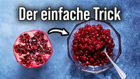 Infografik: Granatapfel richtig entkernen