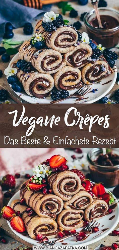 Infografik: Grundrezepte für vegane Crêpes ohne Zucker