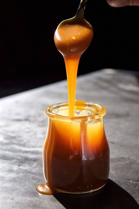 Infografik: Herstellung Salted Karamell Sauce Schritt für Schritt