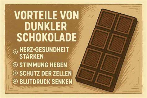 Infografik: Herz-Kreislauf-Vorteile dunkler Schokolade