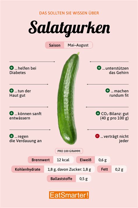 Infografik: Inhalt Gurke - Wassergehalt, Vitamine, Ballaststoffe