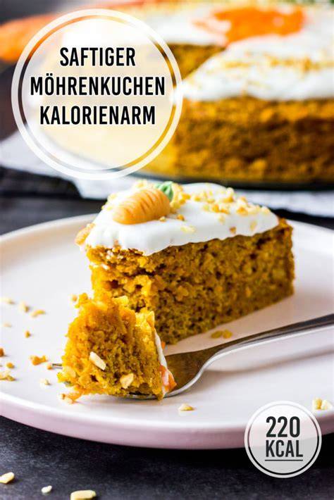 Infografik: Kalorienarme Möhrenkuchen-Zutaten