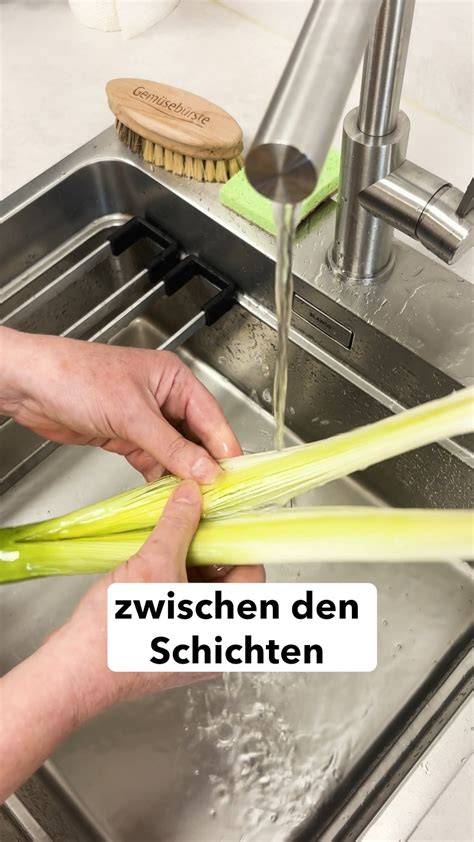 Infografik: Lauch putzen, blanchieren und für Lauchkuchen vorbereiten