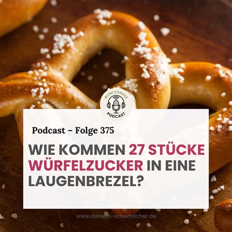 Infografik: Laugenbrezel und umgerechnete Würfelzucker (27 Stück) im Vergleich