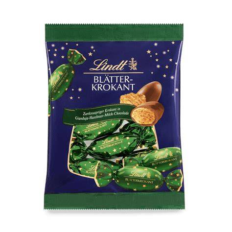 Infografik: Lindt Blätterkrokant im Angebotsvergleich zwischen verschiedenen Märkten