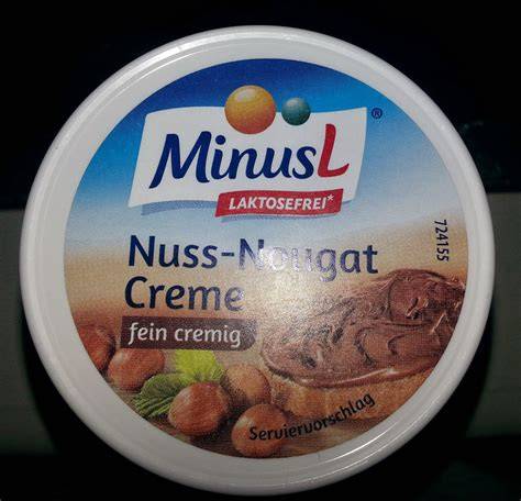 Infografik: MinusL Nuss-Nougat-Creme Zutaten und Nährwertkennzeichnung