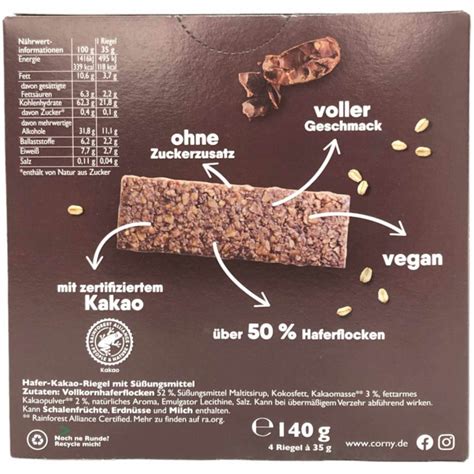 Infografik: Nährstoffe in glutenfreiem Schokomüsli (Kakao, Hafer, Hirse, Nüsse, Honig)