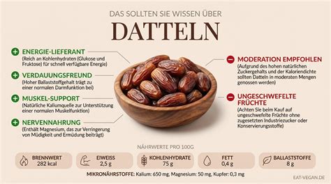 Infografik: Nährstoffvorteile von Datteln