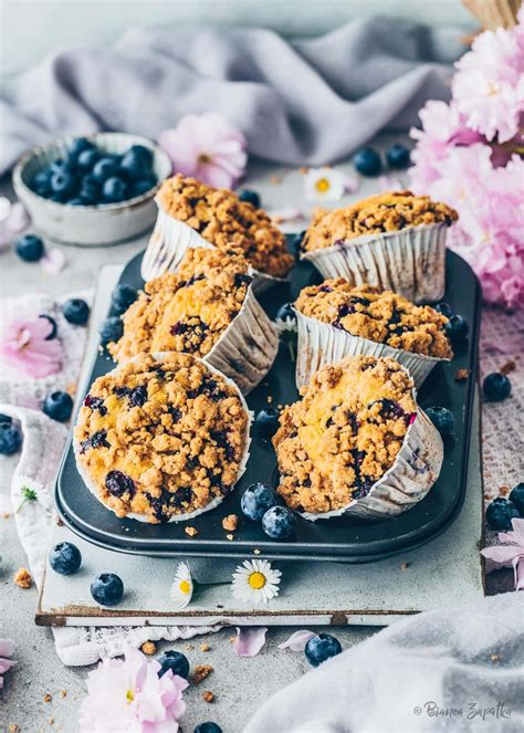 Infografik: Nährwertübersicht Blaubeermuffins mit Haferflocken