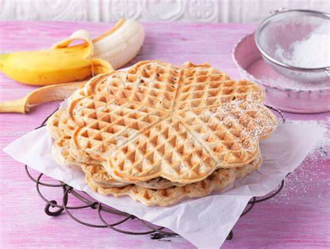 Infografik: Nährwerte von Bananenwaffeln vs. klassischen Waffeln