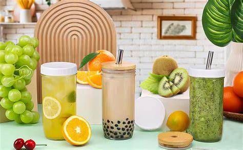 Infografik: Nachhaltige Alternativen für Bubble Tea - wiederverwendbare Becher, regionale Zutaten