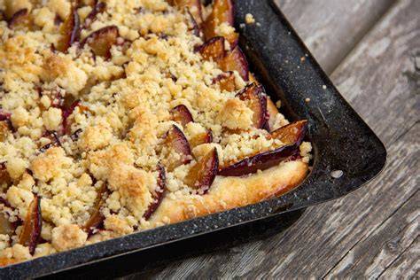Infografik: Obstsorten für Blechkuchen mit Sauerteig